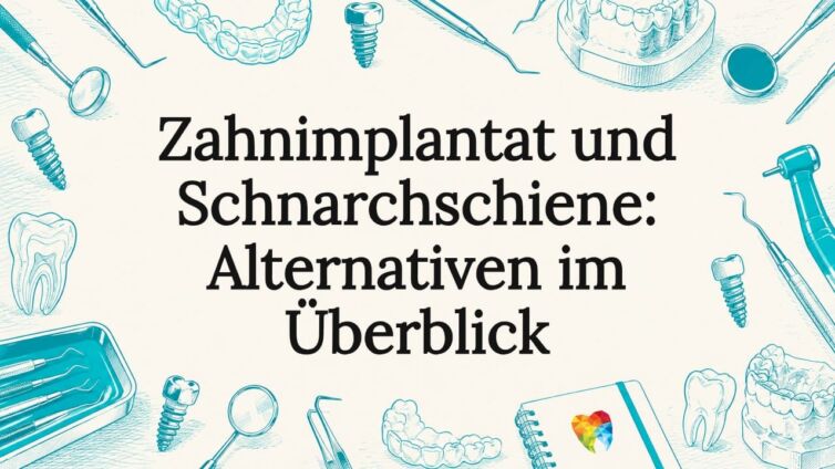 Titelbild, eingerahmt von illustrierten Zahnarztinstrumenten