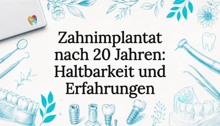 Anschauliche Titelgrafik mit typischen Symbolen aus der Zahnmedizin