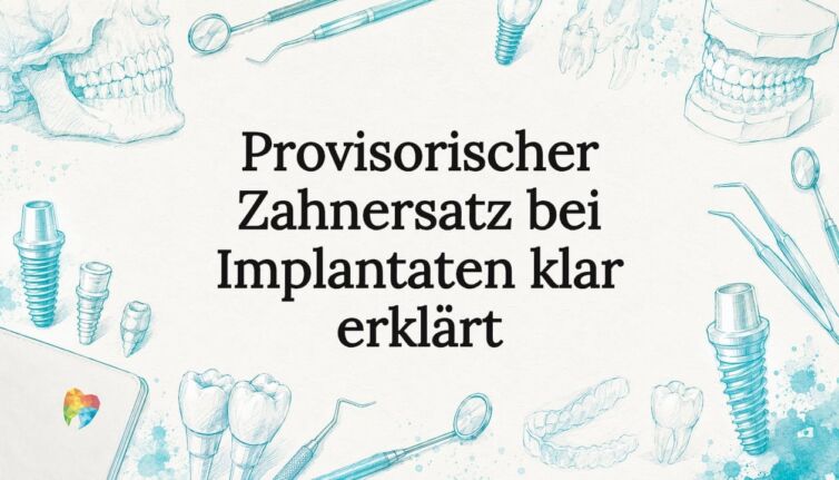 Ansprechend gestaltete Titelseite mit anschaulichen Illustrationen aus der Zahnmedizin