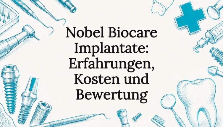 Stilvolle Titelgrafik für den Artikel über Nobel Biocare Implantate