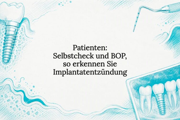 Illustrative Titelseite zu Implantatentzündung und BOP