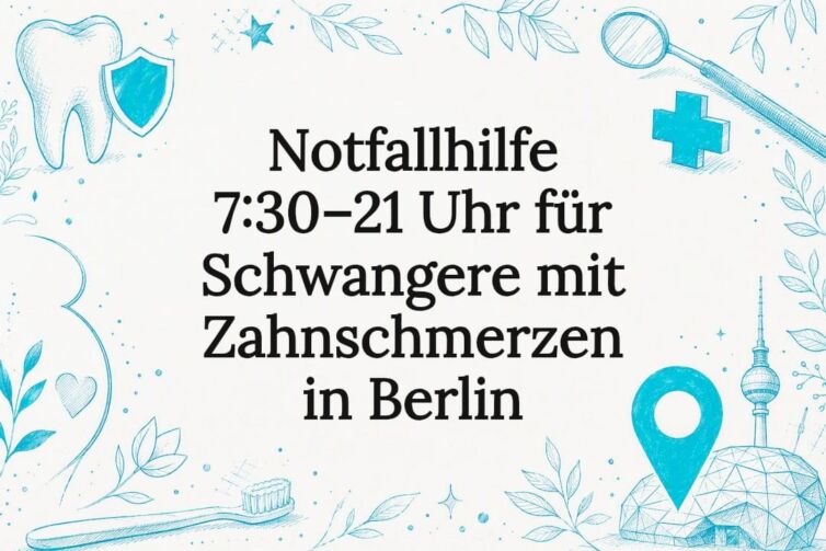 Beispielhafte Titelkarte: Zahnschmerzen in der Schwangerschaft – Notfall
