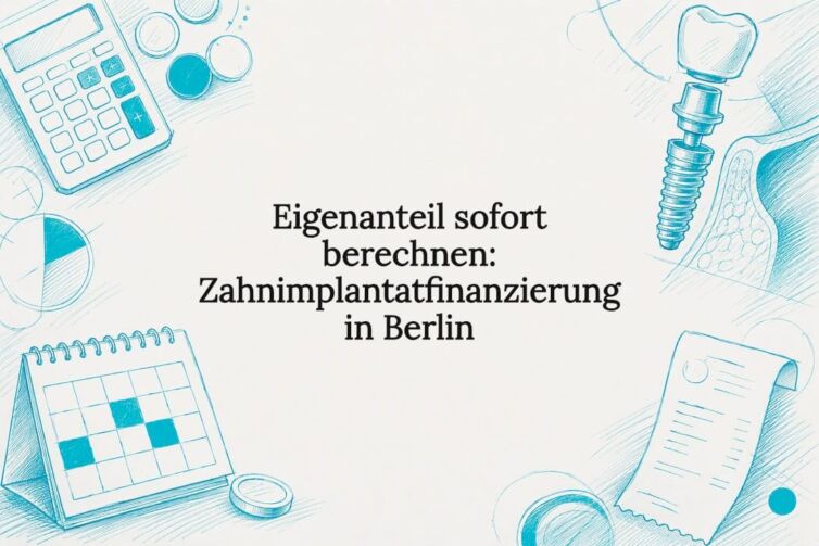 Dekorative Titelseite zur Implantatfinanzierung