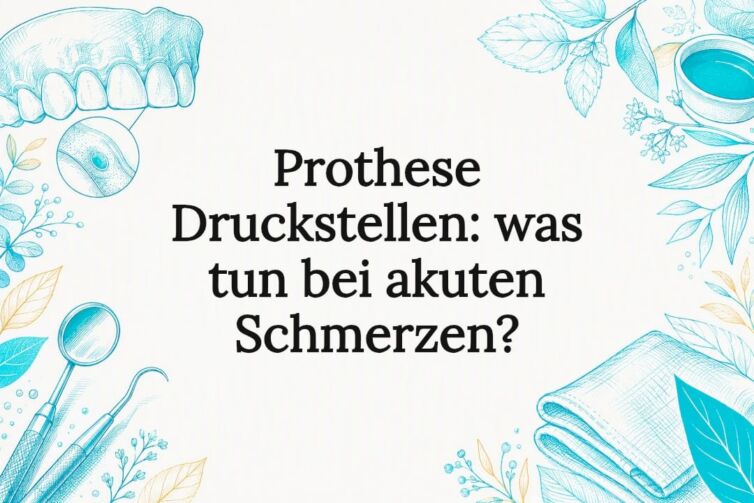 Dekorative Illustration von Druckstellen bei Prothesen