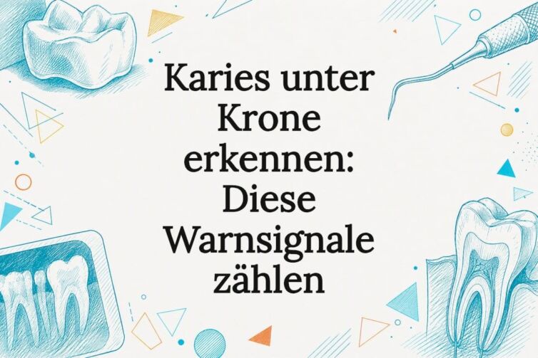 Illustrative Titelkarte: Karies unter der Krone