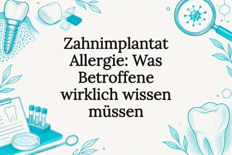 Beispielhafte Titelfolie zur Allergie gegen Zahnimplantate