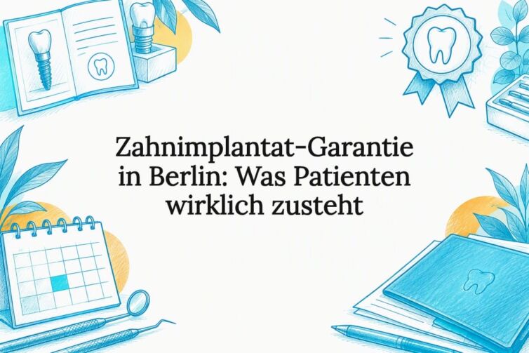 Titelblatt zur Garantie für Zahnimplantate in Berlin